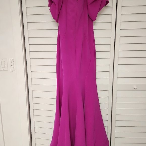 Janique Mother of the Bride #1943 in Fuchsia size 12 - Picture 3 of 5